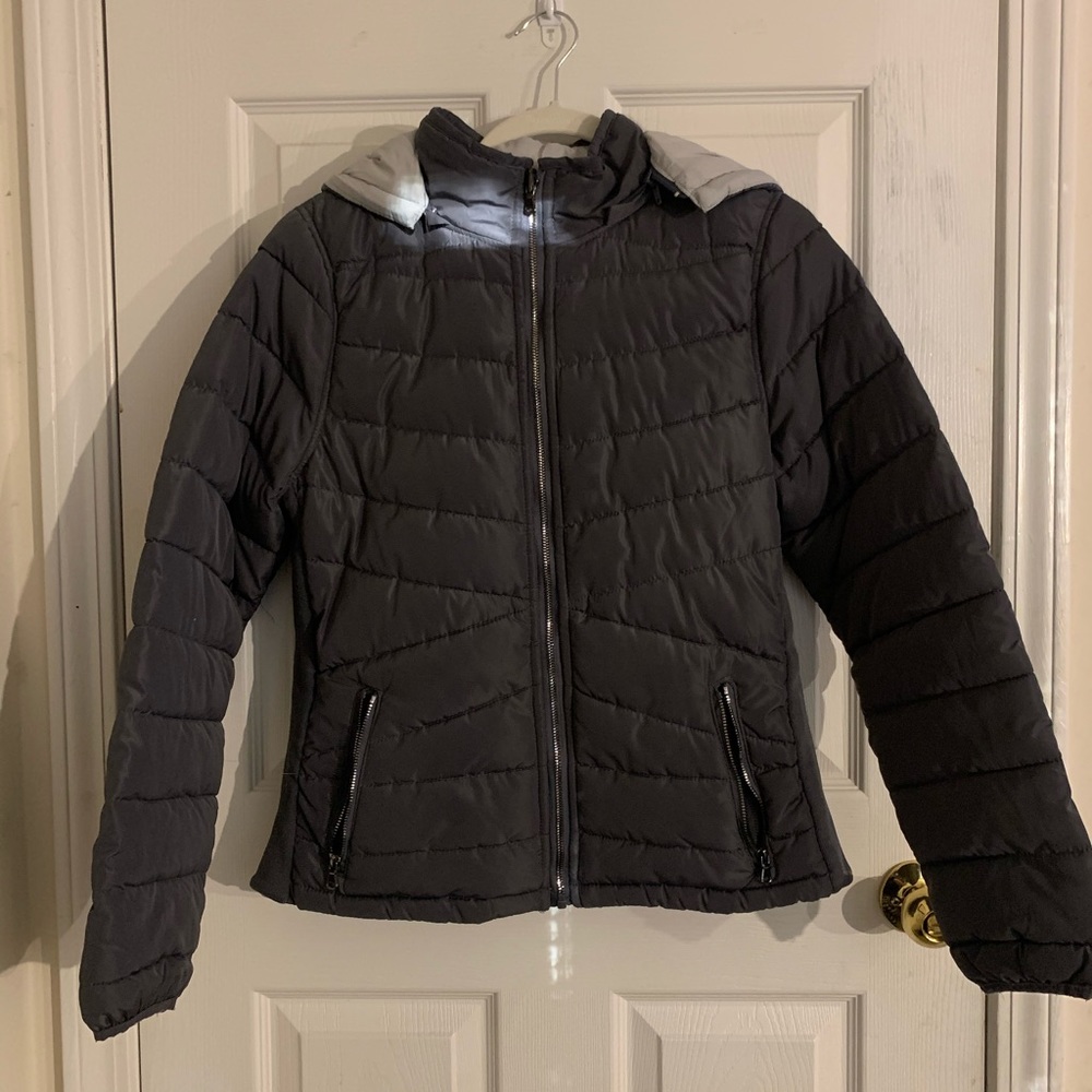 big, thick, reversible coat